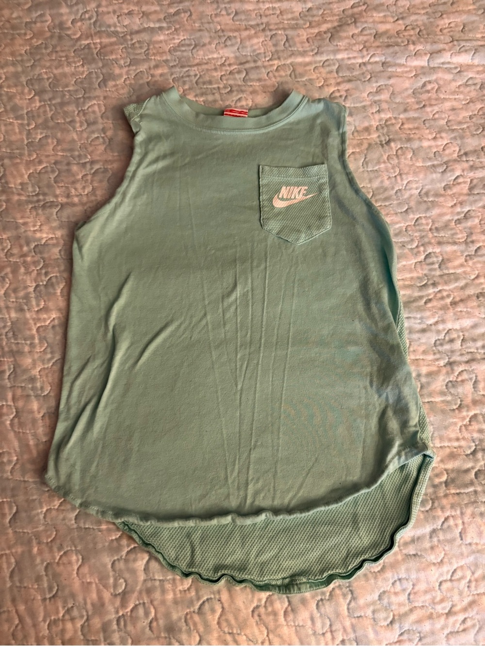 Nike Girls Mint Green Tank Top